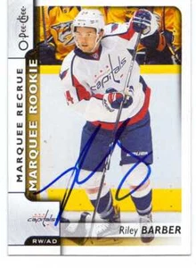 Riley Barber 2017-18 O-Pee-Chee Marquee Rookie Card # 545 Signed - Picture 1 of 1