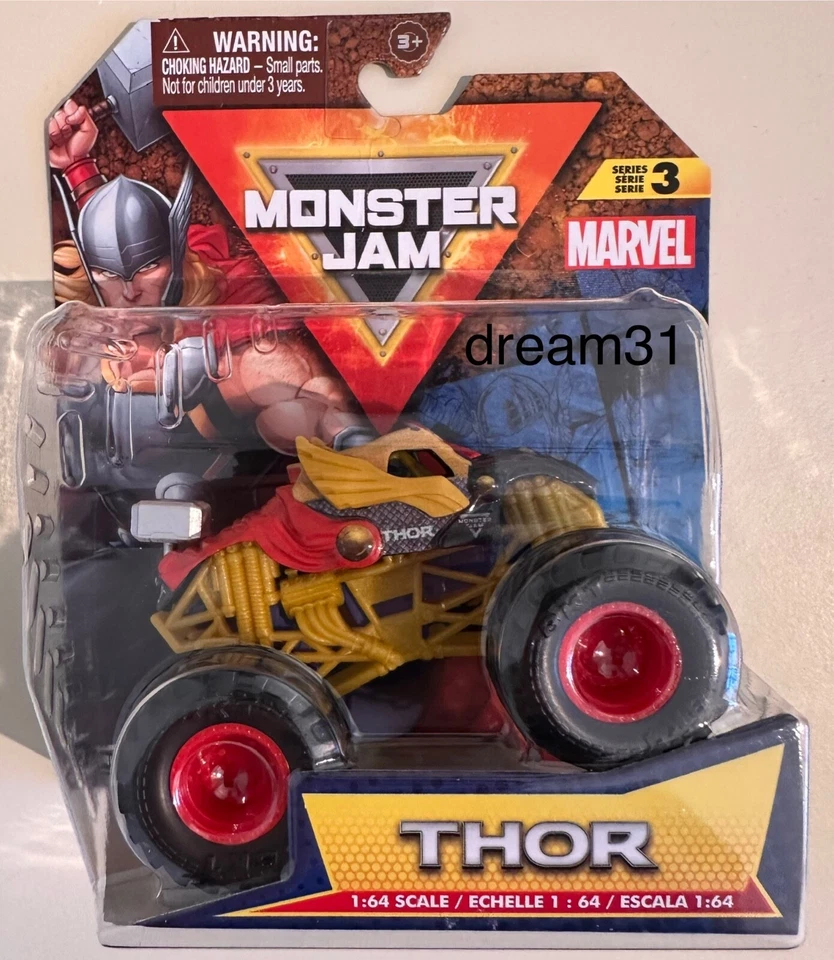 NIB Monster Jam 1:64 Scale Truck - Thor Diecast Vehicle Toy - Image 1 of 1