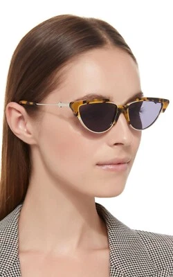 Gafas de sol Karen Walker Tropics 1801784 para mujer Crazy Tortoise/lentes de humo Foto 1 de 3