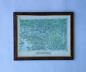 Oblique Creations 1991 Melbourne Australia Pictorial Map - Bird's-eye view - Bild 1 von 2