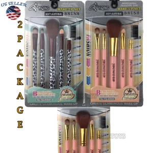 2 Stück Make-up Pinsel Set Lippenpuder Lidschatten Eyeliner Concealer Foundation (1) - Bild 1 von 1