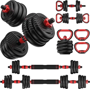 Adjustable Dumbbells, 10/25/35/55/70/90Lbs Free Weight Set with Connector, 4 In1 - Picture 1 of 12