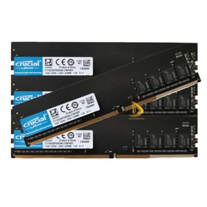 Crucial 4x 16GB 1RX8 PC4-2400T DDR4 19200MHz 288Pin UDIMM Desktop Memory RAM" % - Picture 1 of 7