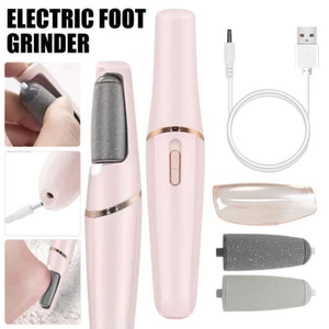 Electric Foot File Hard Skin Callus Remover Feet Smooth Pedicure Rechargeable UK - Picture 1 of 14