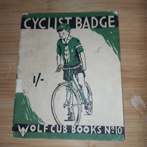 UK Scouting Wolf Cub Books No 10 1956 Cyclist Badge - Picture 1 of 1