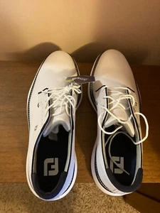 New Men's Footjoy Traditions Blucher Golf Shoes - White 11 1/2- 57938 - Picture 1 of 2