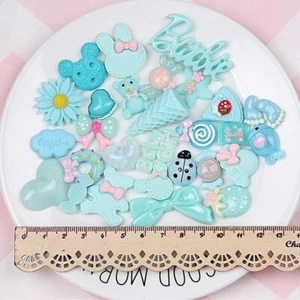 120pcs Blue Green Resin Charms, Perfect for Slime Making DIY - Picture 1 of 8