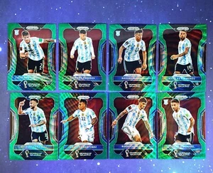 2022 Prizm World Cup Argentina Championship Player Green Wave Prizm Refractors - Picture 1 of 19