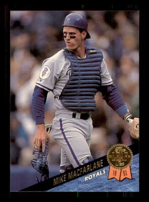 1993 Baseball 1993 Leaf Mike Macfarlane Kansas City Royals #422 1 - Image 1 of 2
