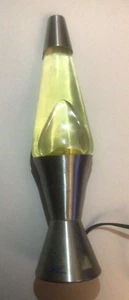 Lava Lamp, Yellow Wax, Silver Base 16 in. (bj-1c, 16" height, 4 in. dia.) - Imagen 1 de 5