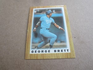 1987 TOPPS MLB LEADERS MINI CARD GEORGE BRETT ROYALS/HOF #57