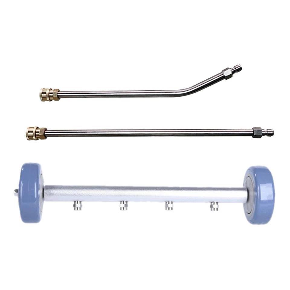 Accesorio de lavadora a presión 2 en 1 tren de rodaje limpiador escoba superficie I4A7 Foto 1 de 4