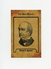 #TN25513 WILLIAM H. APPLETON Daily Historic Trade Card RARE