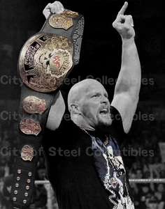 Stone Cold Steve Austin Metallic Spotlight 11x14 photo WWE with a top loader.  - Picture 1 of 1