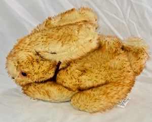 Dollcraft Plush Nu Type Rabbit Ears Bunny Golden Brown 12" L x 10" H Vintage - Picture 1 of 12