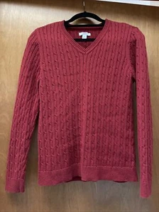 Suéter Croft & Barrow Tejido con Cable Color Óxido Claro Talla Mediana - Imagen 1 de 12