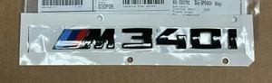 Genuine G20 3-Series BLACK Trunk Emblem "M340i" Lettering Decal Badge - Picture 1 of 3