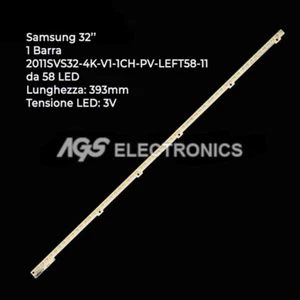 BAR 58 BANDES TV LED SAMSUNG 2011SVS32-4K-V1-1CH-PV-LEFT58-11 BN96-16597A - Picture 1 of 1