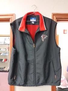 Preowned Atlanta Falcons Reebok Nfl Team Apparel Zip Up Vest Size Mens Xl 62 - Picture 1 of 5