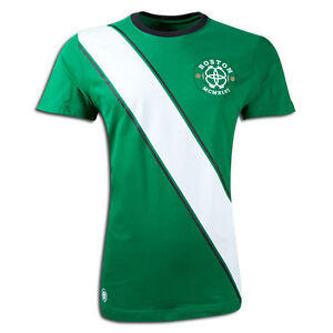 Nike Boston Rivalry BPFC Vintage Soccer Club T-Shirt Green Slim Fit NEW L