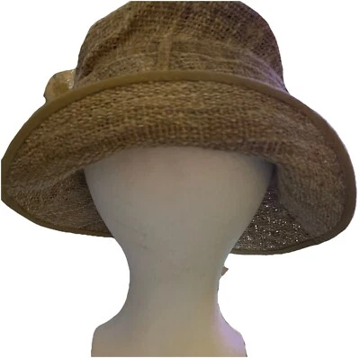 Chapéu Boho Nepal Feminino FIBRA NATURAL ANIMAL 100% URTIGA SELVAGEM. Tamanho pequeno - Imagem 1 de 4