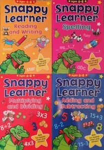 4 x Snappy Learner Books - Age 6-8 - Multiply Divide,Spelling,Add Subtract Read - Imagen 1 de 1