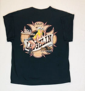 Laughlin Nevada River Run 25th Anniversary 2007  Motorcycle TShirt Black Size XL - Picture 1 of 6