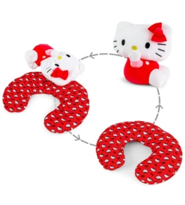 hello kitty reversible neck pillow and plush - Picture 1 of 6