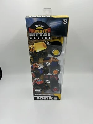 Tonka Monster Metal Movers 3 Pack - Fire Truck, Cement Mixer, & Front Loader - Image 1 of 4