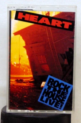 Heart – Rock The House Live! - 1991 Capitol Records Rock Cassette Tape, Album - Image 1 of 4