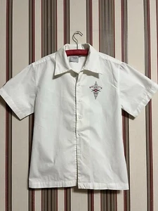 SWISS Olympic Team 2004 Opening ceremony presentation s/s shirt top women's Sz M - Picture 1 of 11