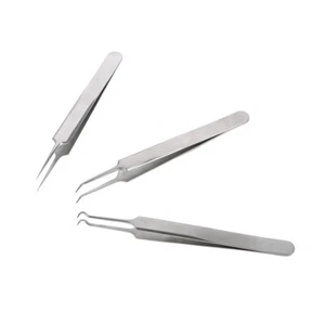 3 Stück Pickel Komedonen Zange Reiniger gebogen gerade Pinzette E9O0 - Bild 1 von 6