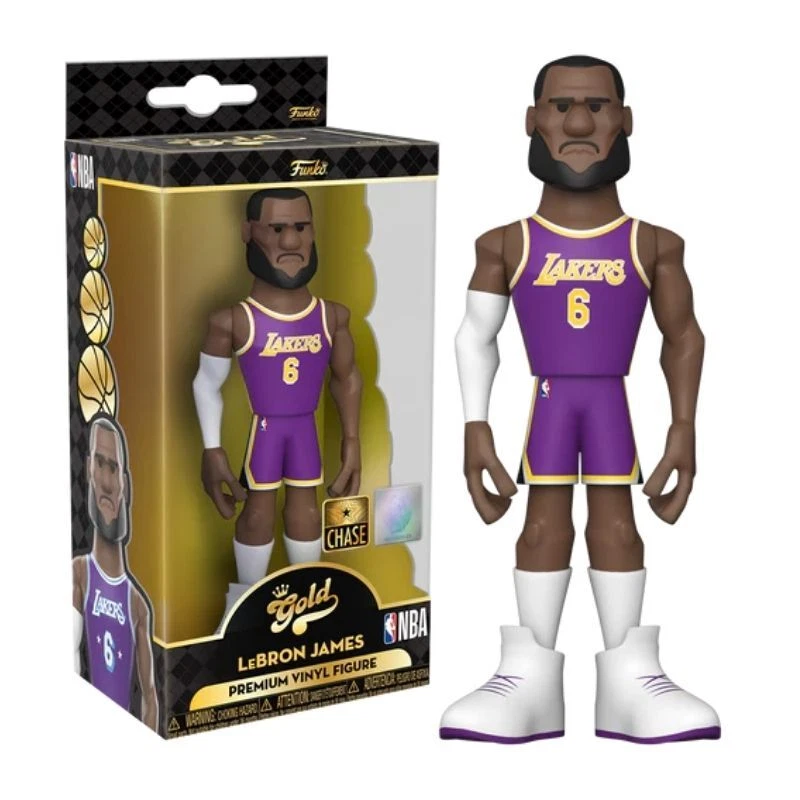 Funko Dorado NBA L.A. Lakers LeBron James (Edición Ciudad) Púrpura Azul Tira Nuevo en Caja Foto 1 de 1