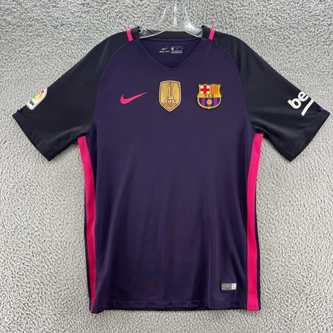 Barcelona Jersey Mens Medium Suarez Shirt Soccer Football Nike 2015 Champions Cover