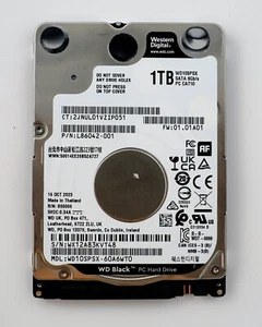 Western Digital 1TB WD Black 2.5" 7200RPM SATA Laptop Hard Drive - WD10SPSX - Afbeelding 1 van 2