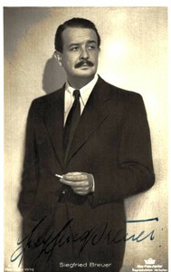 Siegfried Breuer Original Signature On Ross Card No. 4254 B