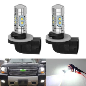 881 886 889 H27W / 2 6000k Blanco 1200LM LED niebla DRL Bombillas Set de 2 - Imagen 1 de 2