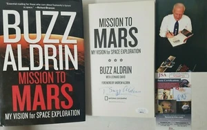 AUTOGRAPHED Astronaut Buzz Aldrin SIGNED Book Mission To Mars AUTOGRAPH JSA COA - Picture 1 of 3