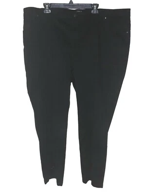 SUSAN GRAVER Plus Size 26W Denim Jeans Black Stretch Straight - Image 1 of 4