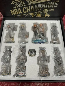 Golden State Warriors Bobblehead Set B2B 2017-2018 Championship 2018-19 Released - Picture 1 of 9