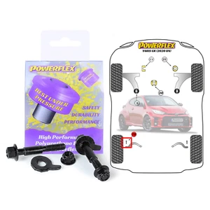 Powerflex Oberarm hinten außen Sturzbolzen Kit für Toyota Yaris GR 1.6T - Bild 1 von 3