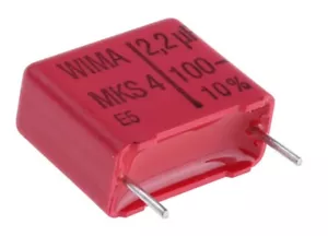 2X MKS4D042204F00KSSD Capacitor polyester 2.2uF 63VAC 100VDC 15mm pitch ±10% - Picture 1 of 1