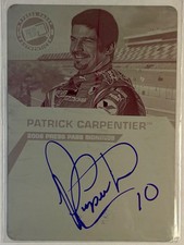 2008 Press Pass Signings Press Plates Magenta #PC Patrick Carpentier