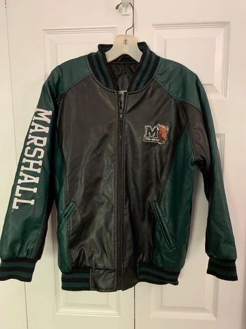 VINTAGE Steve and Barrys Marshall Thundering Herd  Varsity Jacket Small Cover