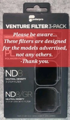 PolarPro Venture Series Lens Filter for Go Pro Hero Series  - Image 1 of 3