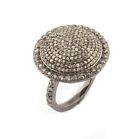 Pave Diamond Ring 925 Starling Silver Jewelry Ring Handmade Designer Ring