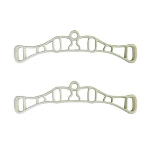 2 x ASCIUGATRICE BIANCA RACK FINE LINEA LAVAGGIO ghisa - Foto 1 di 1