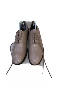 Paul Smith Ladies "GRISSON" Beige Patent Leather Shoes 'Men only' Brogue Uk 6 - Picture 1 of 10
