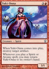 MTG-1x-Moderate Play, English-Yuki-Onna - Foil-Saviors of Kamigawa