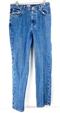 VTG Calvin Klein Womens Stone Wash Straight High Rise Jeans SZ 32x32